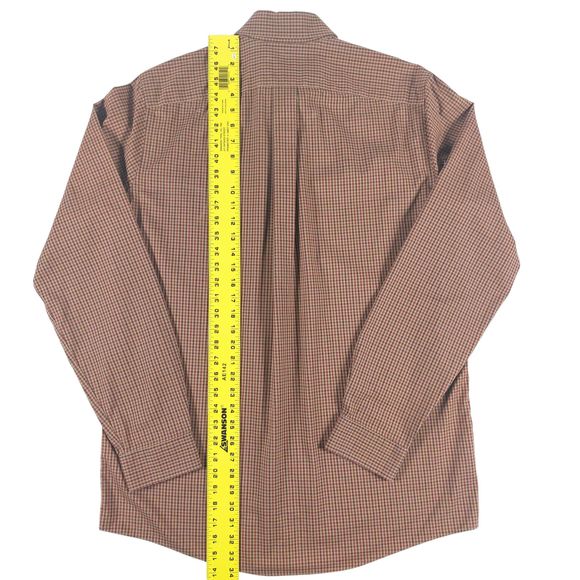 Eddie Bauer Shirt Mens Large Tall LT 100% Baumwolle Cotton Button Down Shirt - Picture 5 of 10